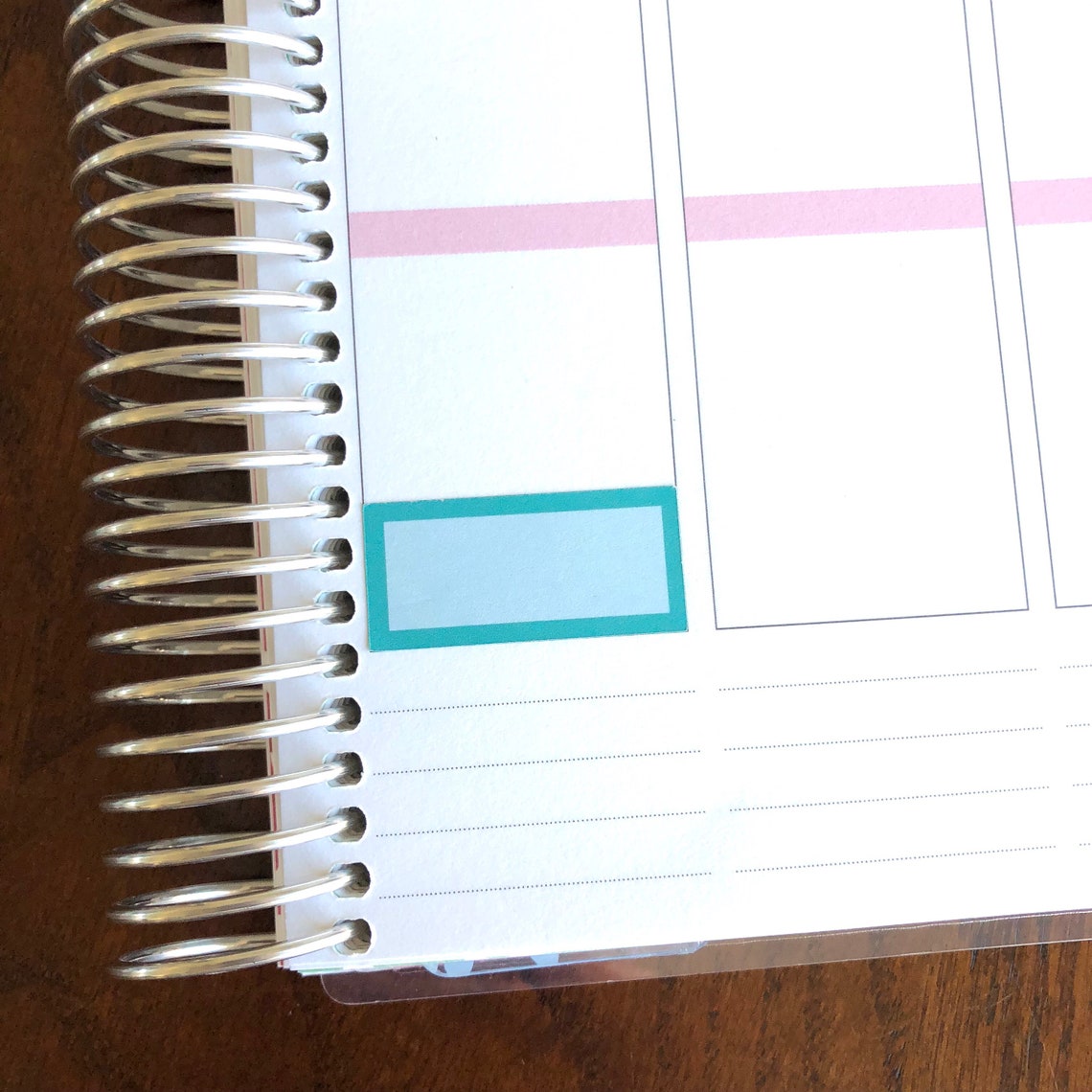 Squared Rainbow Perfect Boxes Planner Stickers - Box Stickers - Bright ...