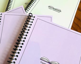 Pages Remembered Book Review Notebook - Reading Journal - Book Lover Gift - Bookworm Stationery - Bookworm Notebook - Book Reviews - Reflect