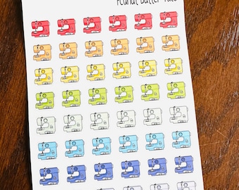 Sewing Machine Planner Stickers - Quilting Stickers - Sewing Stickers - Sew Stickers - Sewing Calendar Stickers - Hobby Stickers
