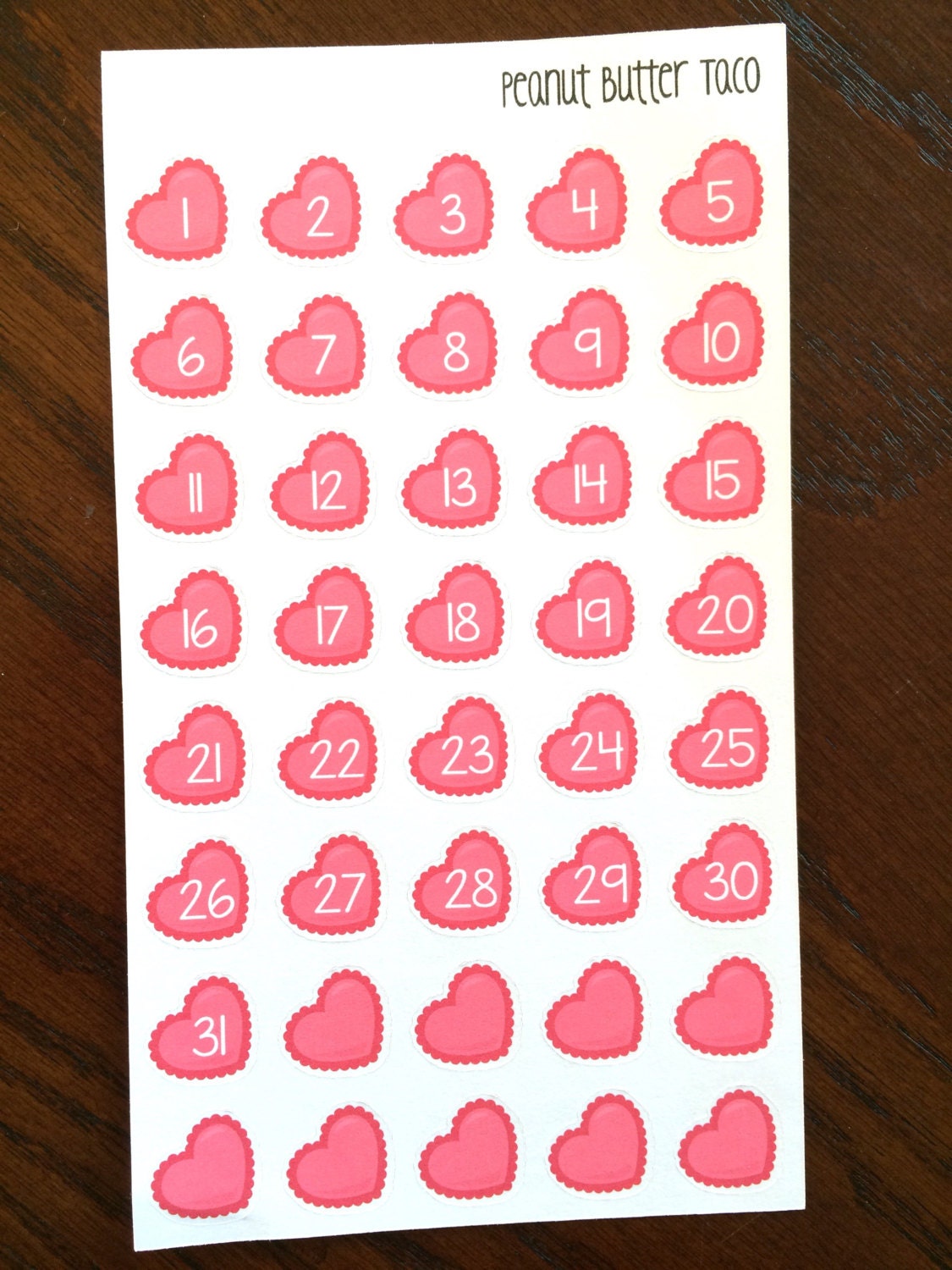 Planner Number Stickers – Create Heart Work
