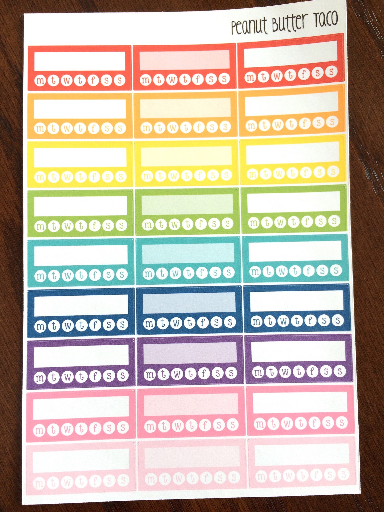 Single Habit Trackers Planner Stickers - Routine Stickers - Habit ...