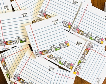 Planner Lover Sticky Notes - Stationery Love - Office Supplies - Stocking Stuffer - Teacher Gift - Sticky Note Pad