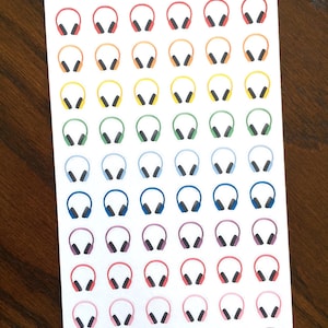 Kopfhörer Sticker - Hörbuch Aufkleber - Podcast Aufkleber - Musik-Sticker - Kopfhörer Aufkleber - Hörstation