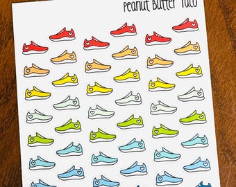 Schoenstickers - Wandelplannerstickers - Hardloopstickers - Stappentrackingstickers - Work-outstickers - Fitnessplannerstickers - Hardlopen