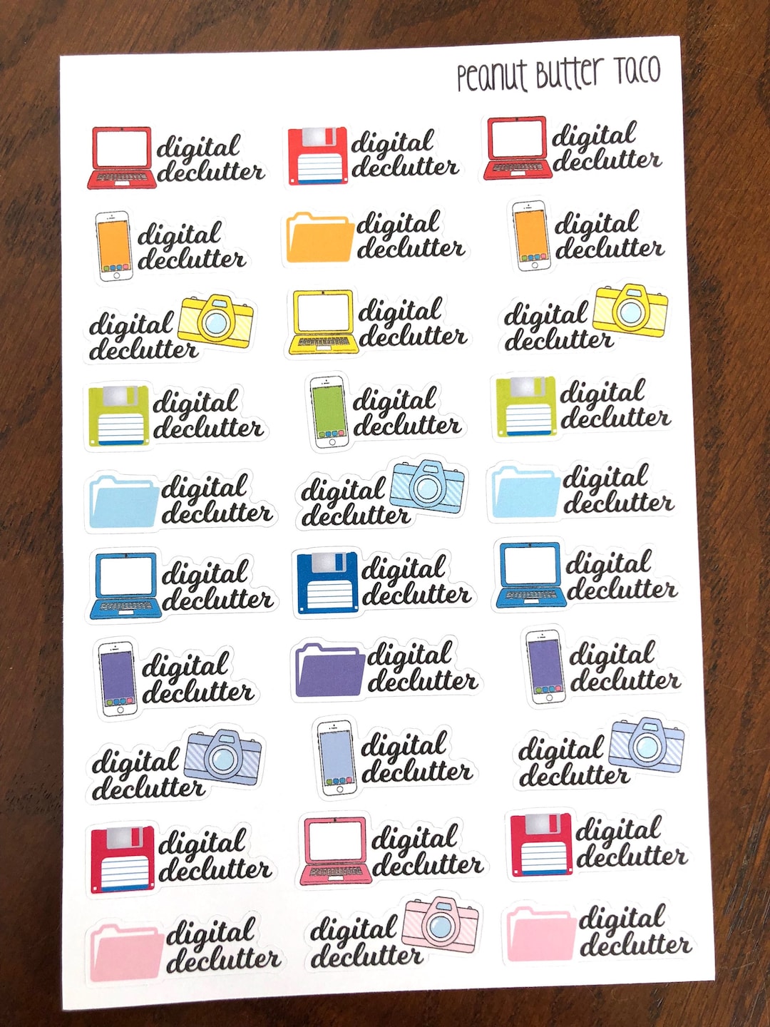 Digital Declutter Stickers - Declutter Planner Stickers - Decluttering ...