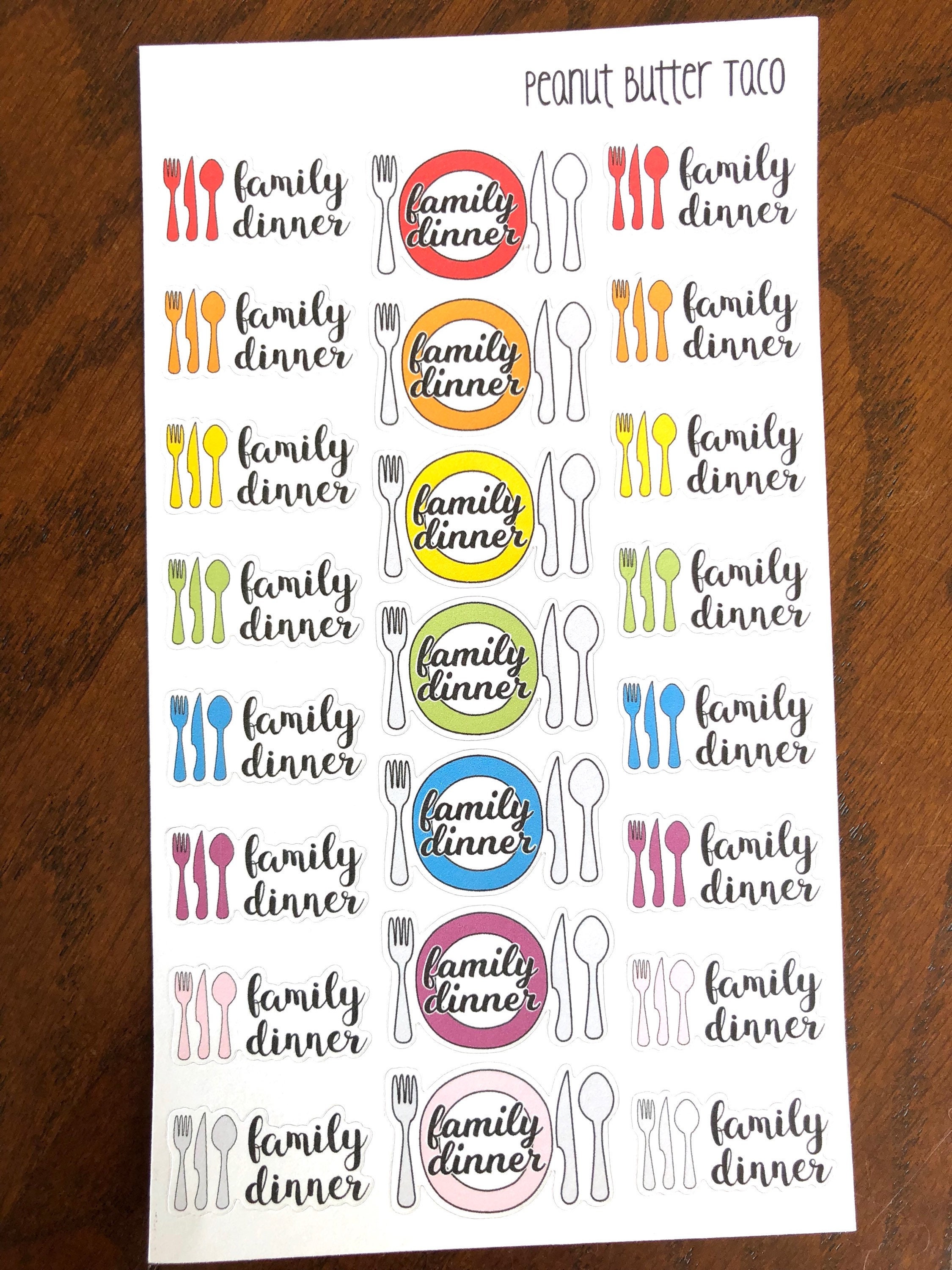 Free Printable Valentine's Day Stickers - Crafting a Family Dinner