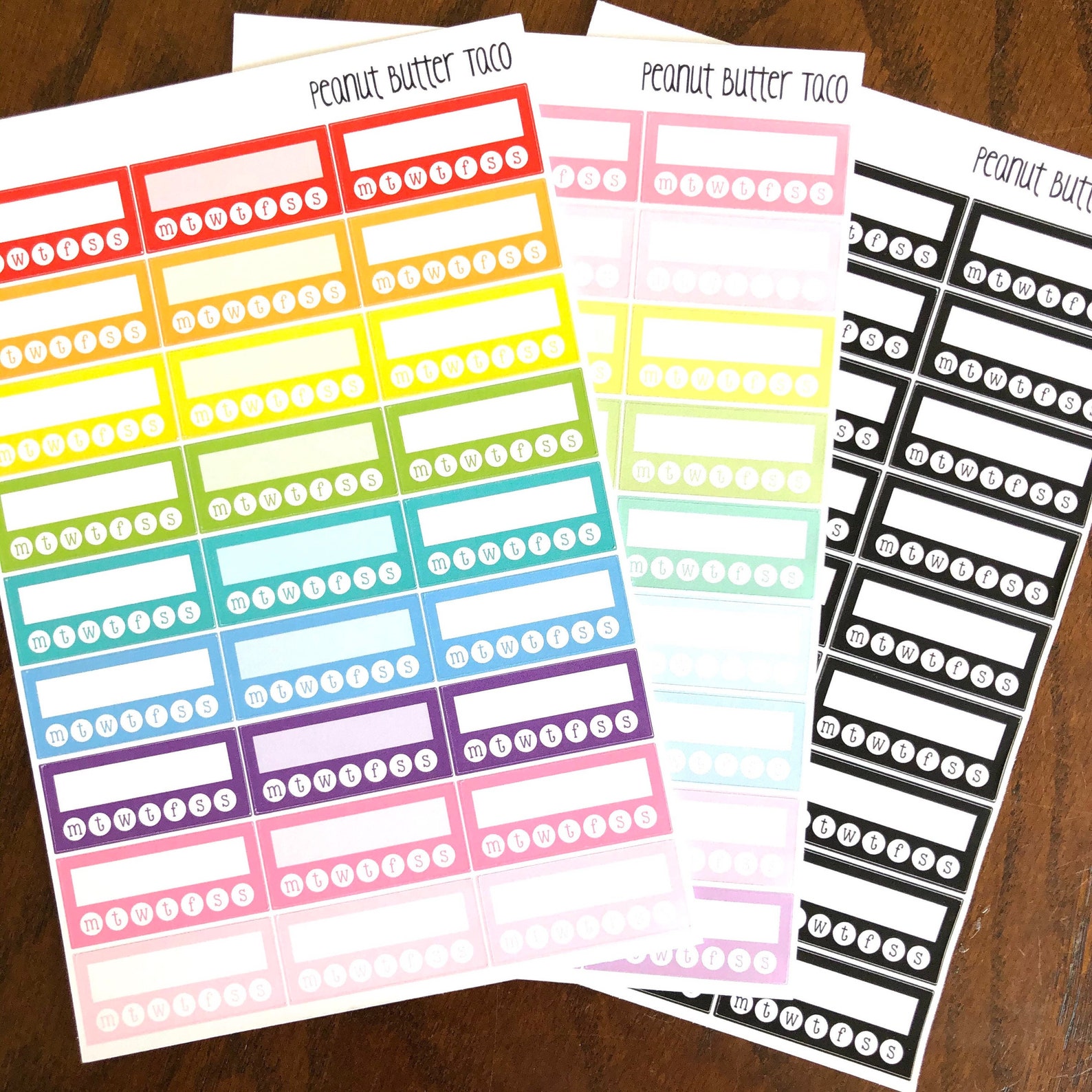 Single Habit Trackers Planner Stickers - Routine Stickers - Habit ...