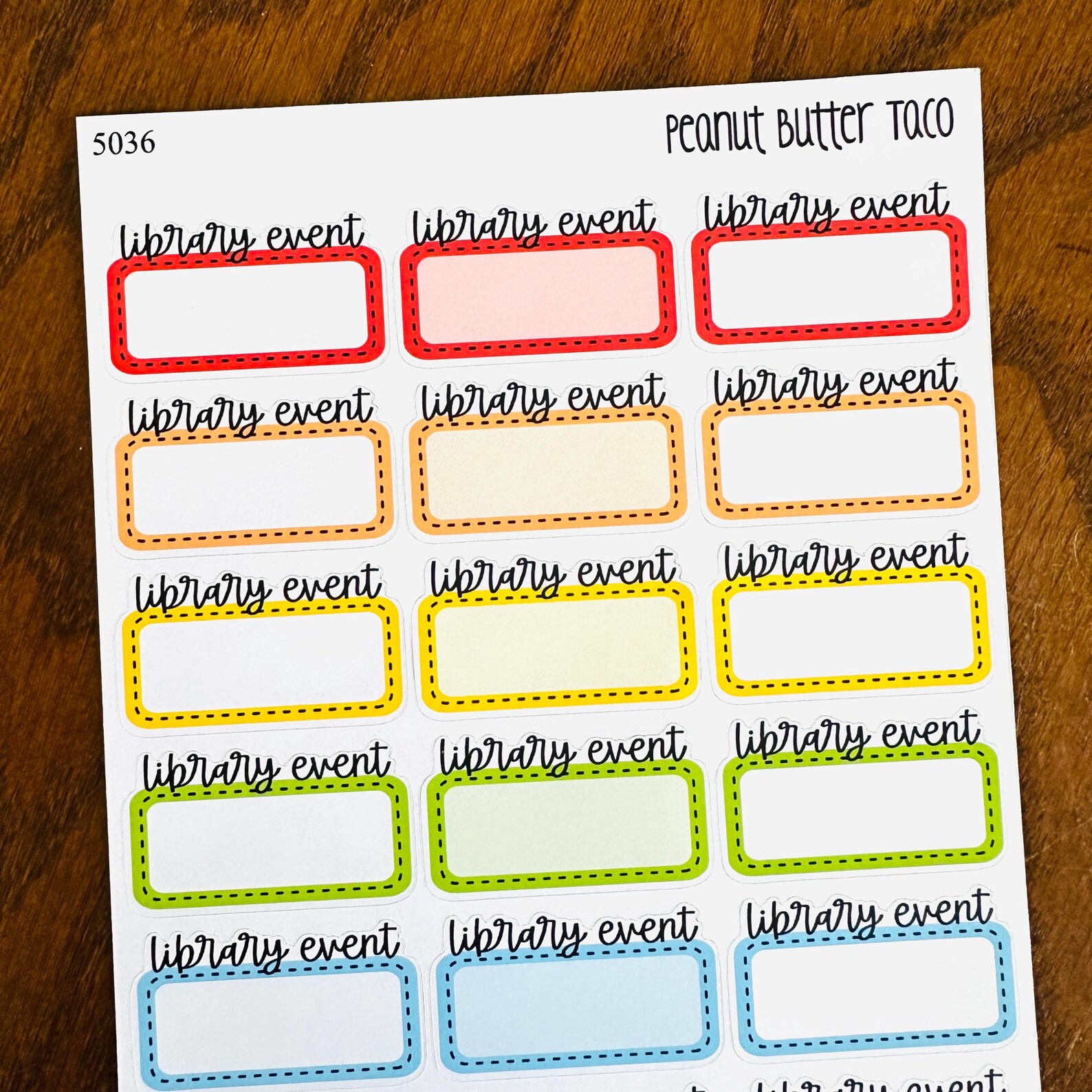Reading Event Planner Stickers - Author Event - Bookish Event - Library ...