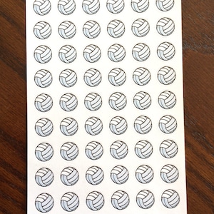 Volleyball Stickers - Volleyball Planner Stickers - Volleyball Game Stickers - Volleyball Practice Stickers - Sports Calendar Stickers