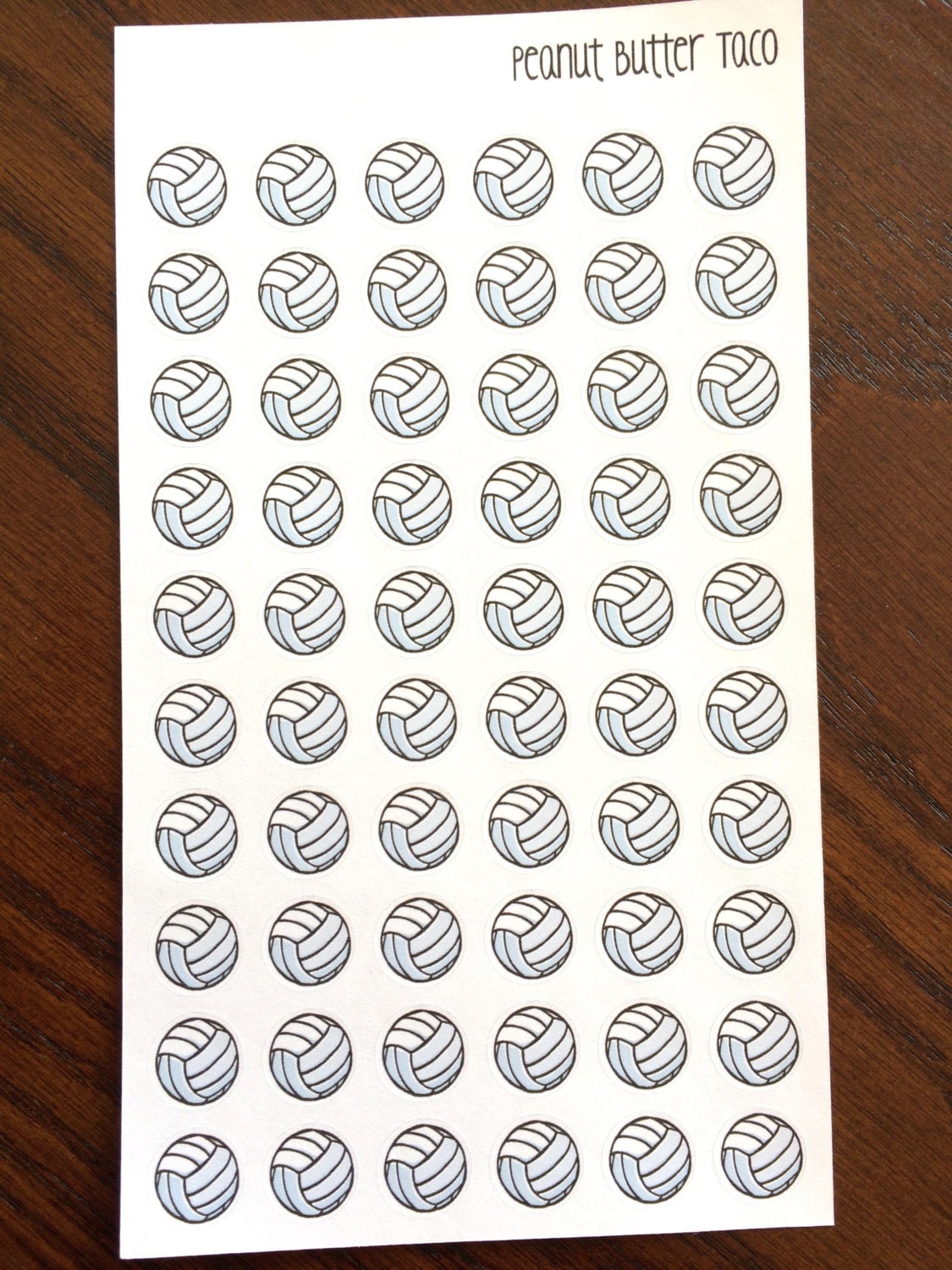 Volleyball Stickers Volleyball Planner Stickers Volleyball Etsy