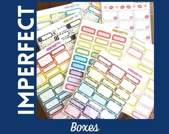 ALL Boxes Mess Ups! 10 Sheets of Oops Planner Stickers