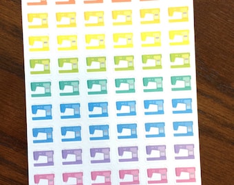 Sewing Machine Planner Stickers - Sewing Stickers - Sew Stickers - Sewing Calendar Stickers - Sewing Machine Stickers - Hobby Stickers