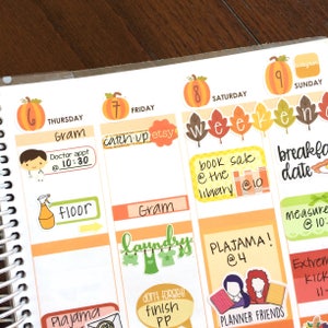 Pumpkin Date Covers Planner Stickers Halloween Countdown Stickers Date Cover Up Planner Stickers Pumpkin Stickers Numbers Stickers image 4