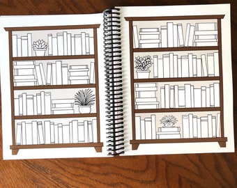 The Bookworm Life ™ Planificador de lectura Cuaderno de lectura Planificador  de libros Regalo para amantes de los libros Planificador semanal mensual  sin fecha Diario de libros -  México