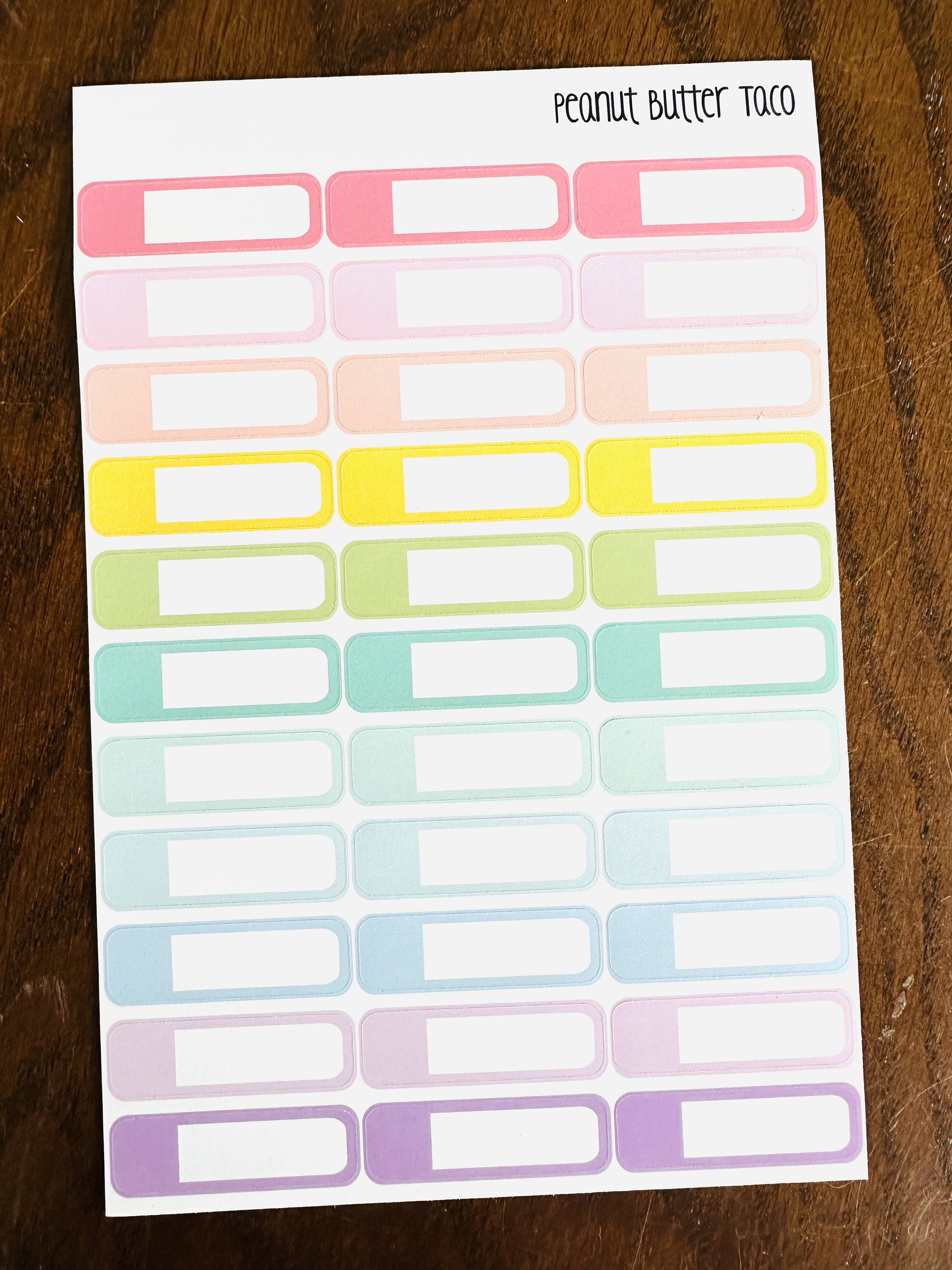 Appointment Quarter Box Planner Stickers - Rainbow or Pastel Quarter ...
