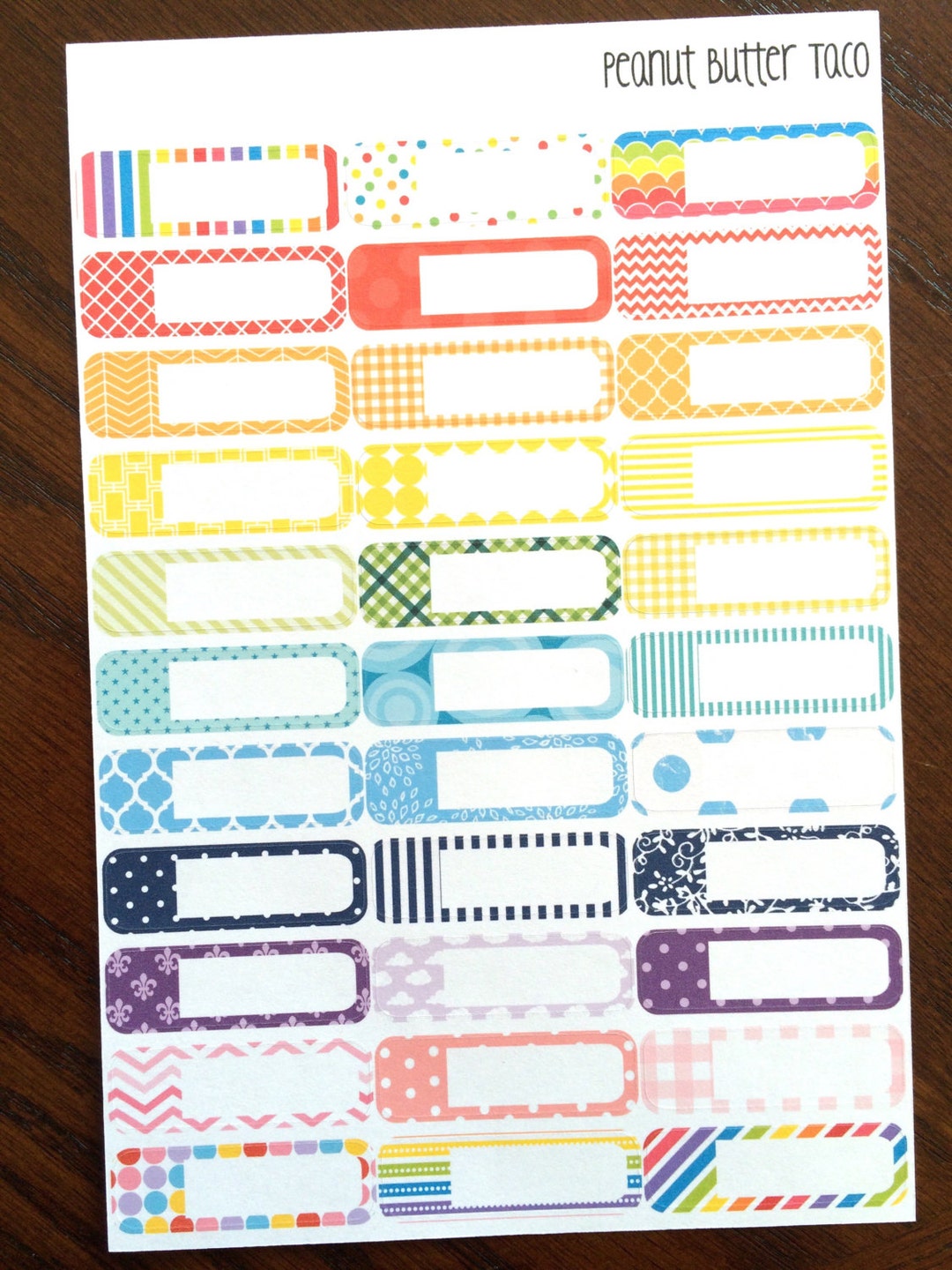 Patterned Appointment Quarter Box Planner Stickers - Appointment ...