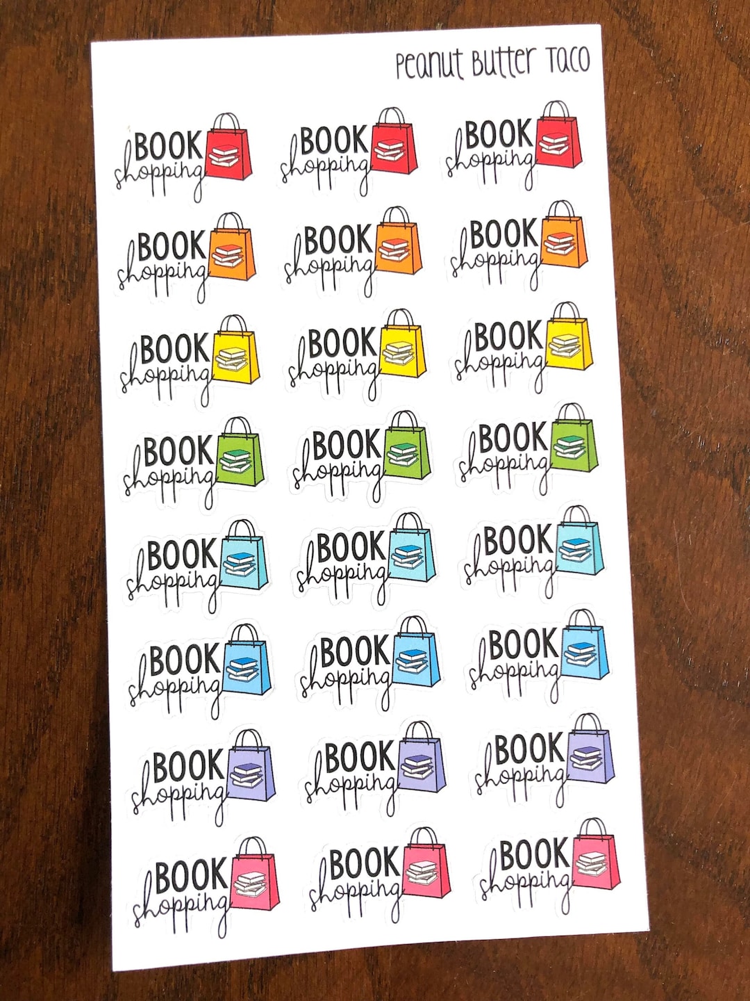 Book Shopping Planner Stickers - Buy Books - Bookworm Planner Stickers ...