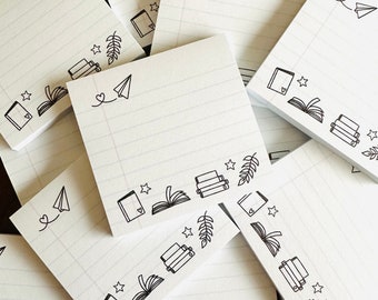 Book Club Gift Set Sticky Notes - Reading Sticky Notes - Bookworm Gift ...