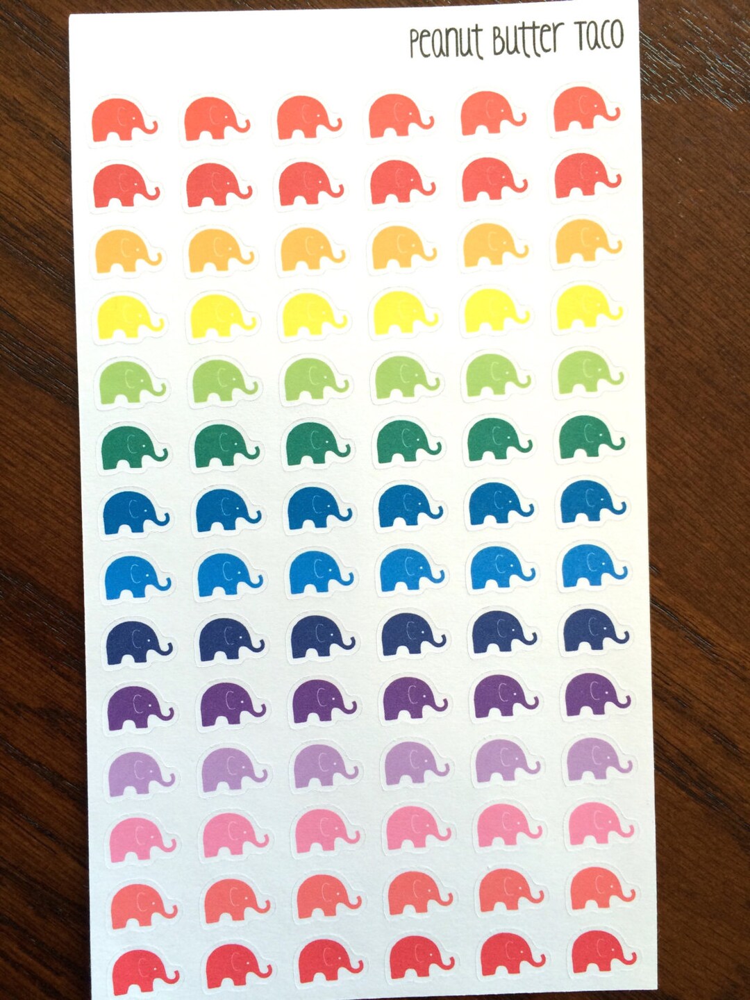 Elephant Planner Stickers Elephant Stickers Small Stickers Animal