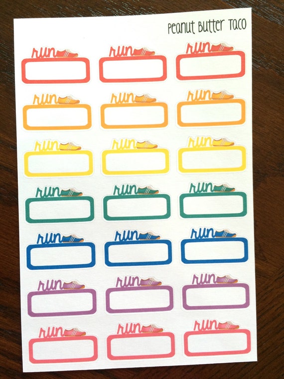Running Planner Stickers