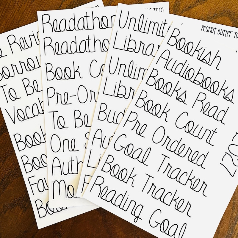 Notebook Paper Stickers - Etsy
