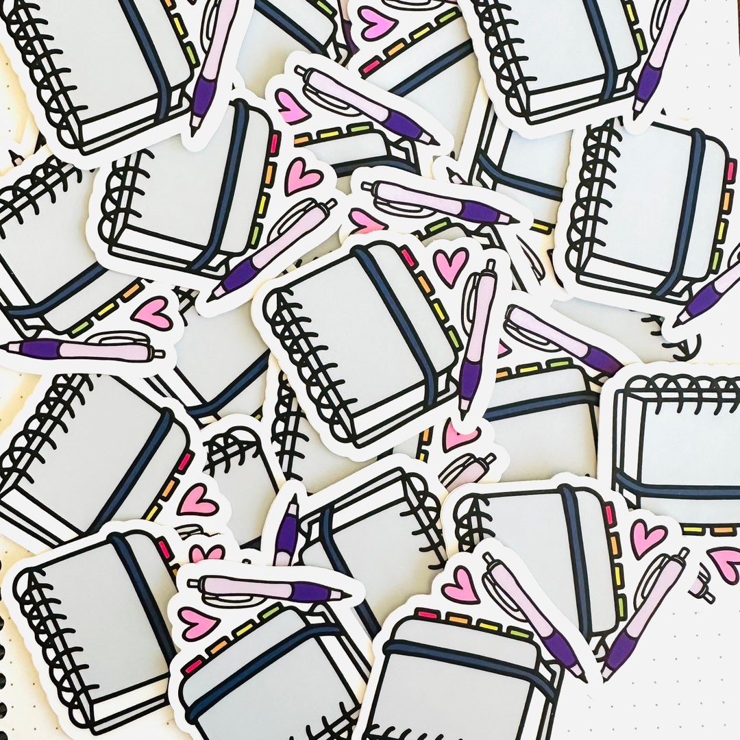 Pllanner Sticker Planner Vinyl Sticker - Planner Lover Sticker- Coiled Planner With Tabs ...