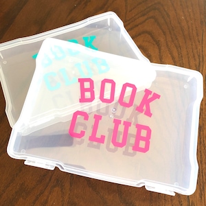 Book Club Storage Box - Annotation Box - Bookmark Storage - Sticker Storage - Marker Pen Pencil Case - Bookworm Gift - Bookish Gift