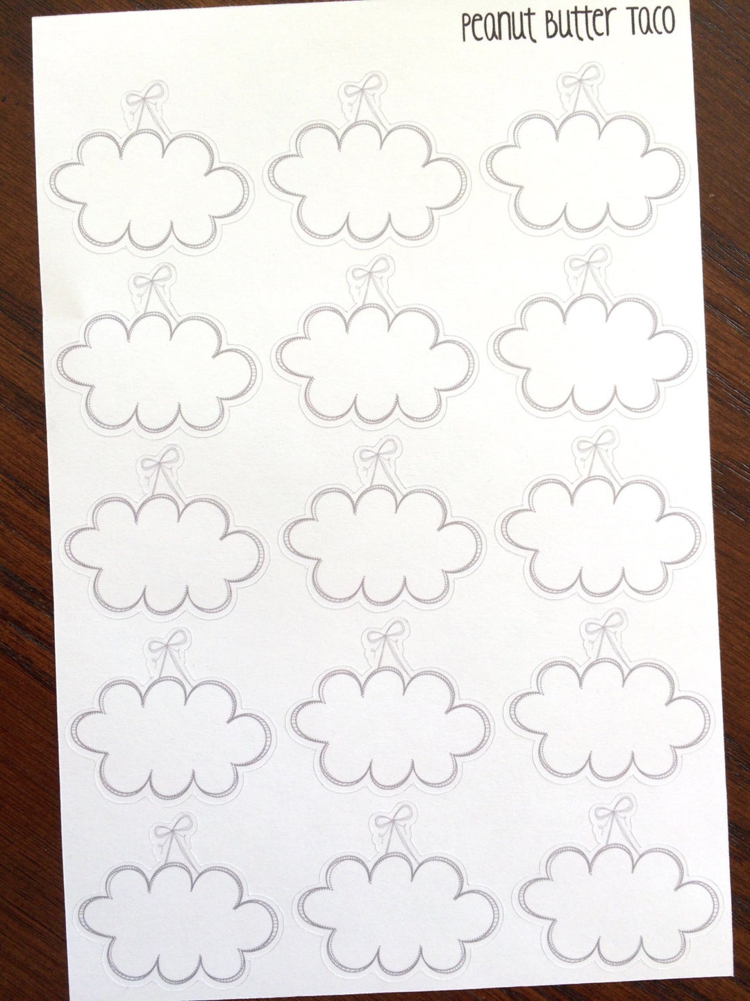 Hanging Clouds Planner Stickers - Cloud Stickers - Doodle Stickers ...