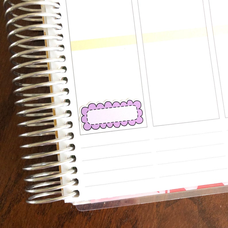 Scallop Quarter Boxes - Rainbow or Pastel Boxes - Doodle Boxes Planner ...