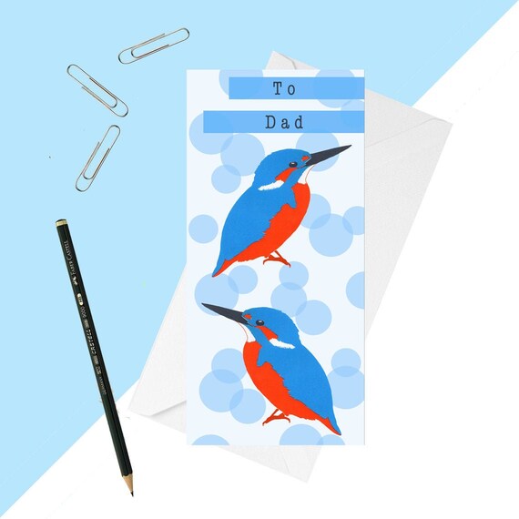 With Love To A Special Dad Kingfisher Christmas Card