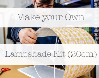 Make Your Own 20cm Lampshade - Lampshade Making Kit - craft kit - Drum Lampshade kit - 20cm Lampshade - DIY Kit - craft yourself - therapy