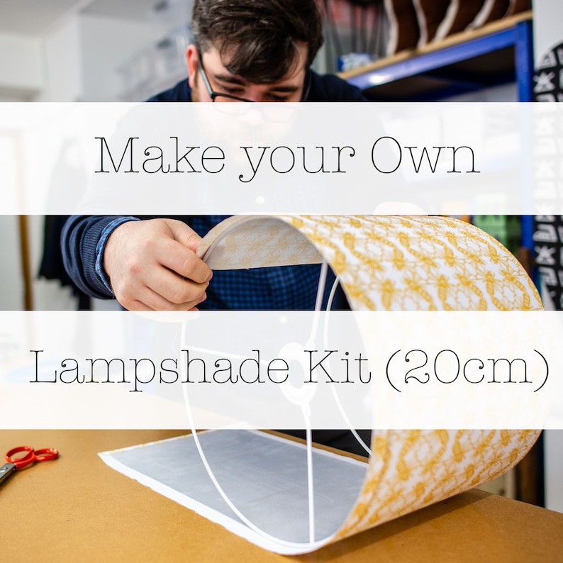 Make Your Own 20cm Lampshade Lampshade Making Kit Craft Etsy UK