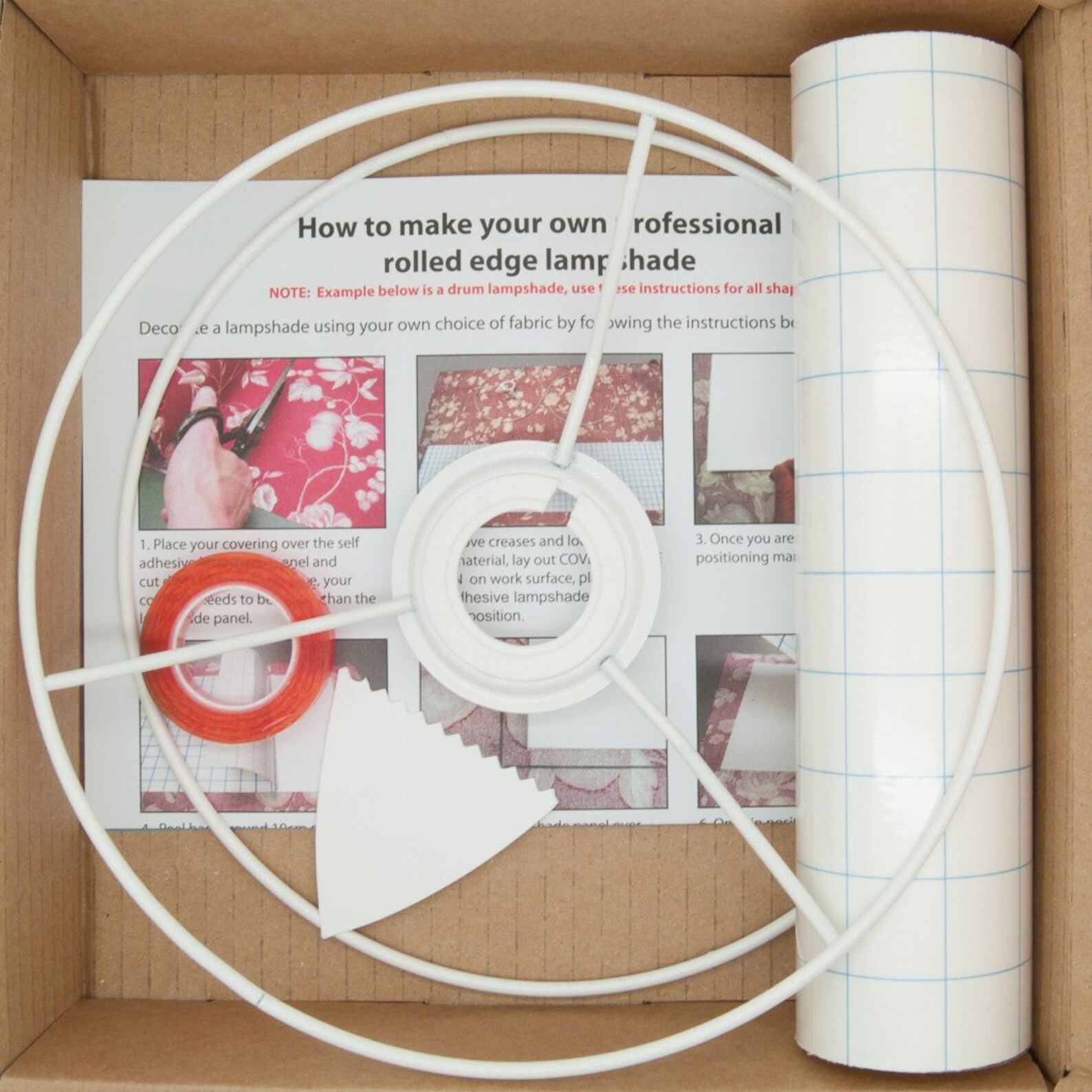Make Your Own 20cm Lampshade Lampshade Making Kit Craft Kit Drum Lampshade Kit 20cm Lampshade ...