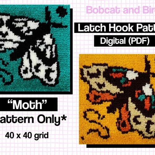 Digital Download 40x40 Cow Print Latch Hook Pattern PDF - Etsy