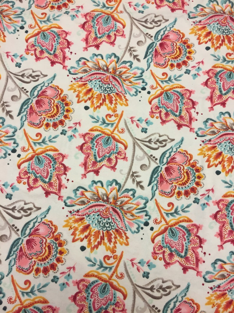 Reusable Cloth Pad Paisley Flowers