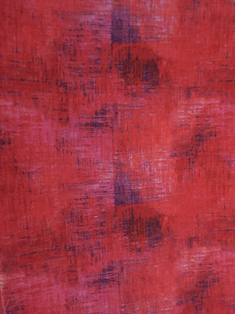 Reusable Menstrual Pad 9 inch Red and Purple Brush Strokes