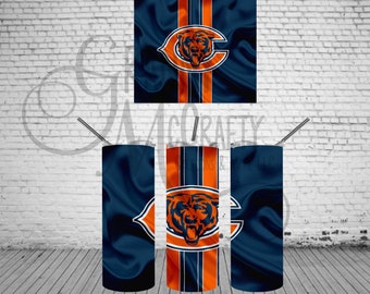 Chicago Bears 20 oz Football Tumbler - Fun, Personalized, Unique, Gift