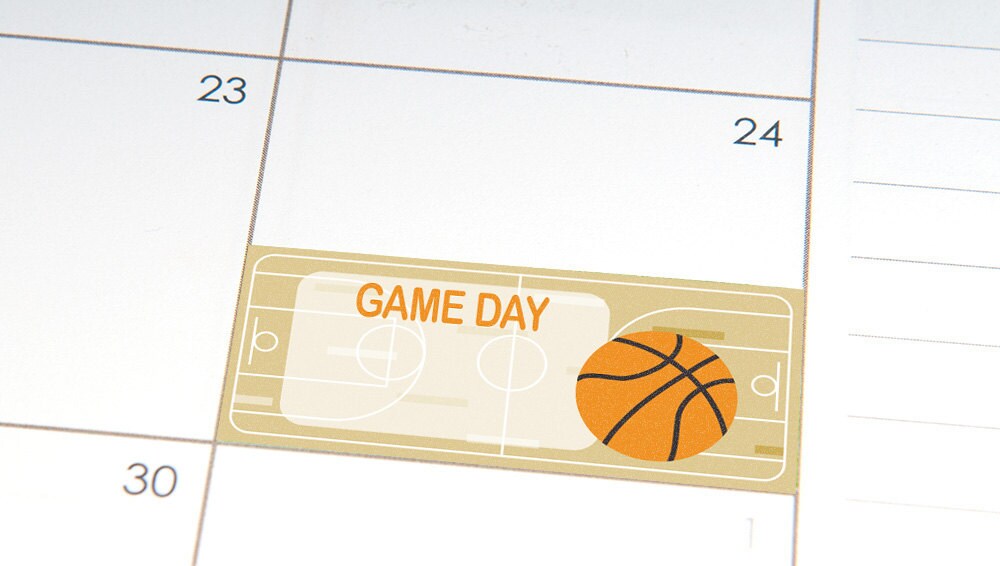PRINTABLE Basketball Game Day Planner Stickers Month Layout Etsy