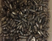 Lot of 10 used loose 7 9 pin vacuum radio ham receiver tubes for art projects or display Industrial art