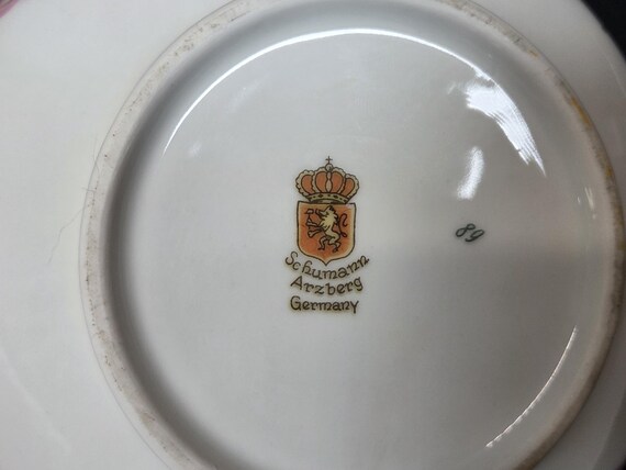 Bavaria Schumann Arzberg Germany Wild Rose Blush Round Covered