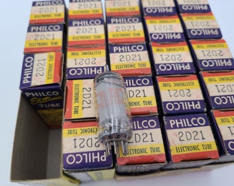 Vintage Philco 2D21 Tubes MINT in boxes