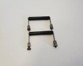 Pair of Antique Art Deco Machine age bakelite handles pulls for doors cupboards drawers