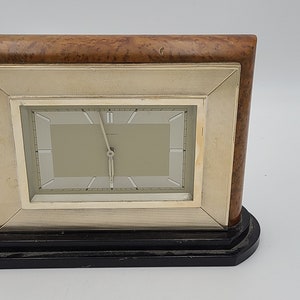 Art deco Monet watch Table/mantle clock birds eye maple