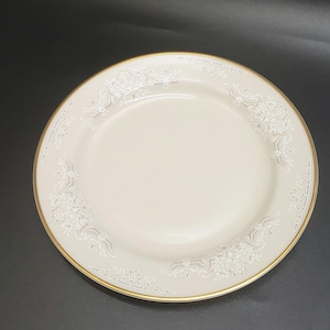 Vintage Forever Mine by Pickard Bread & Butter Plate in Mint Condition, White Flower Tea Party Tableware, English High Tea Afternoon Tea