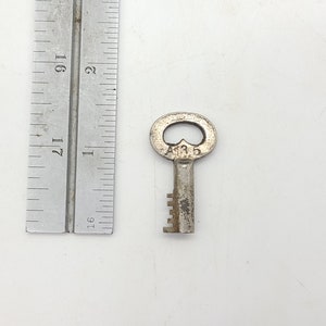 Antique Steamer Trunk Key Excelsior A35