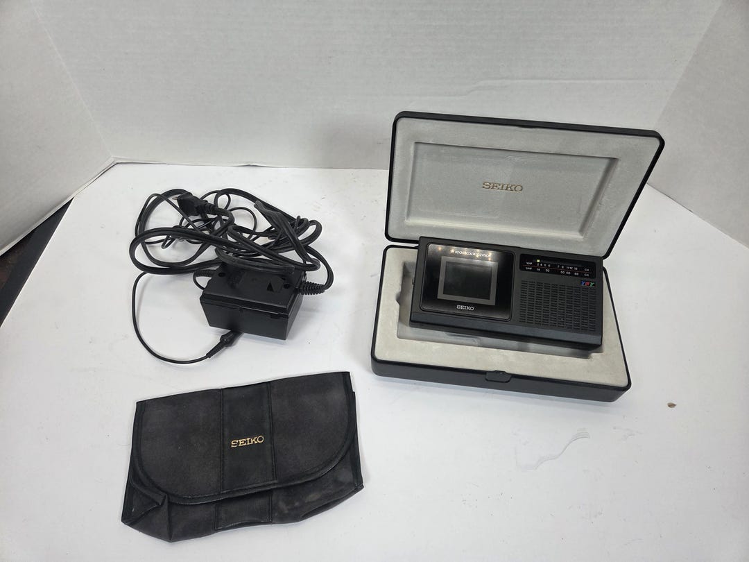 RARE Seiko T102 Portable Handheld TV Television in Case - Etsy