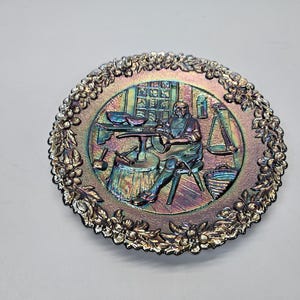Platos de colección de vidrio de carnaval de la serie Fenton American Craftsman n.° 6 de 1975 para hacer cuencos