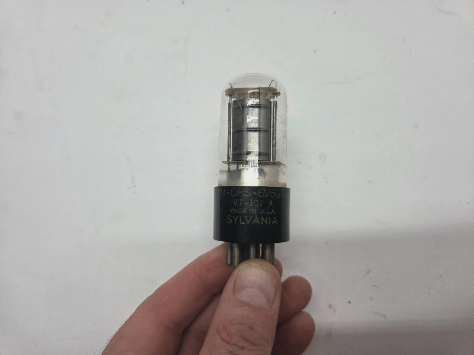 Sylvania JAN 6V6GT/G VT-107-A Well Matched Pair (6.7%) NOS