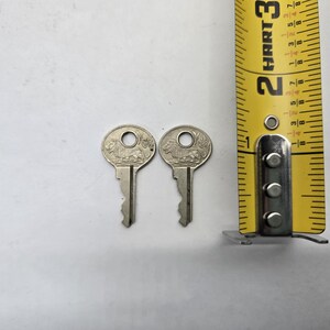 Paar vintage Master Lock sleutels met leeuwenlogo P139