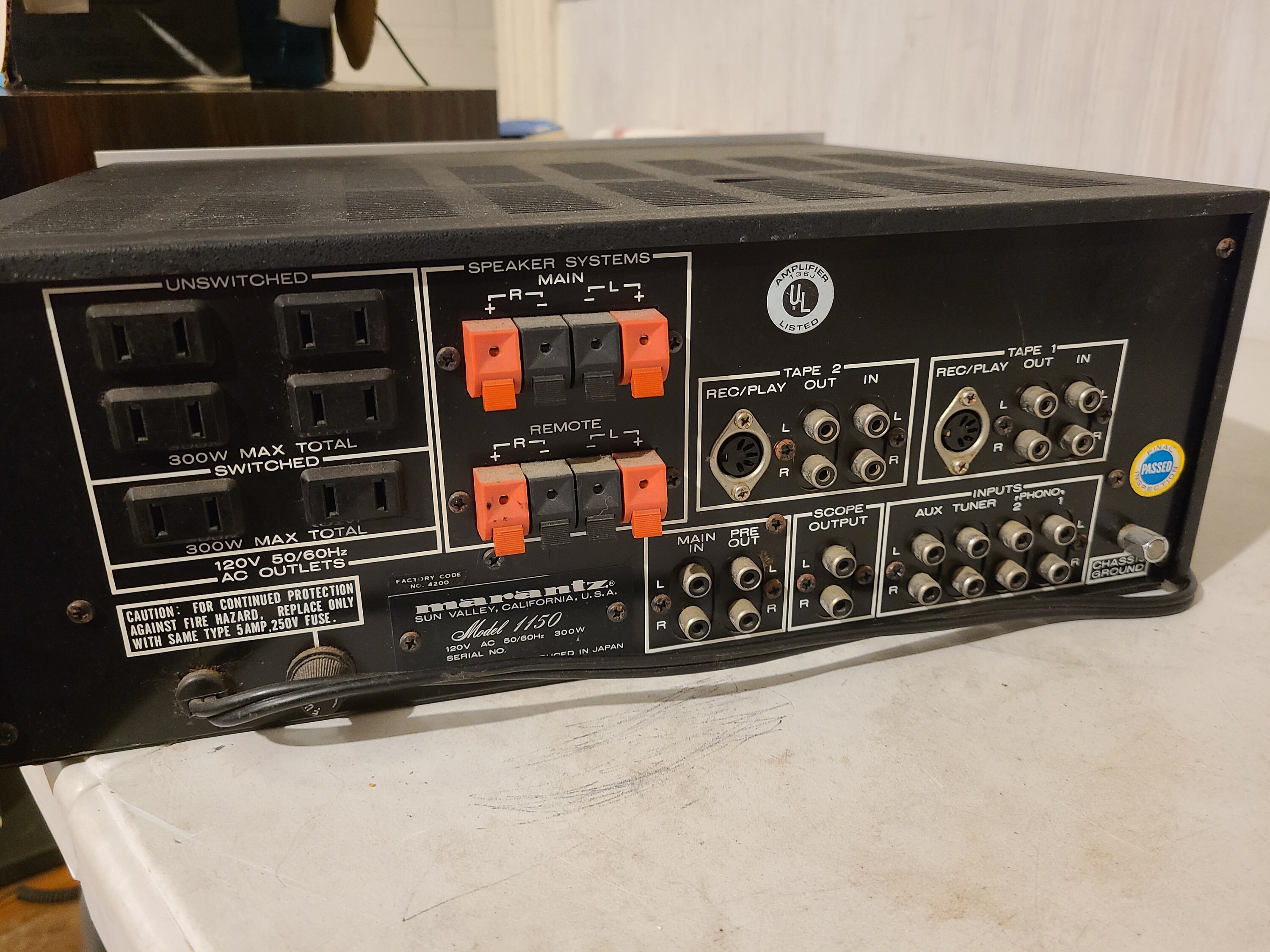 Rare Marantz 1150 Console Stereo Amplifier Works - Etsy